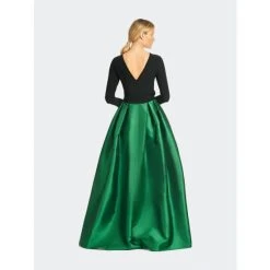Sachin & Babi Desdemona Gown - Black/Emerald Dresses -Sachin & Babi Shop unnamed file 29