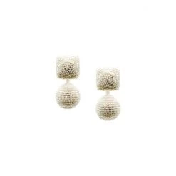 Sachin & Babi Lydia Earrings - Ivory Beads