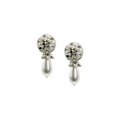 Sachin & Babi Elisha Earrings Clear Crystal/pearl